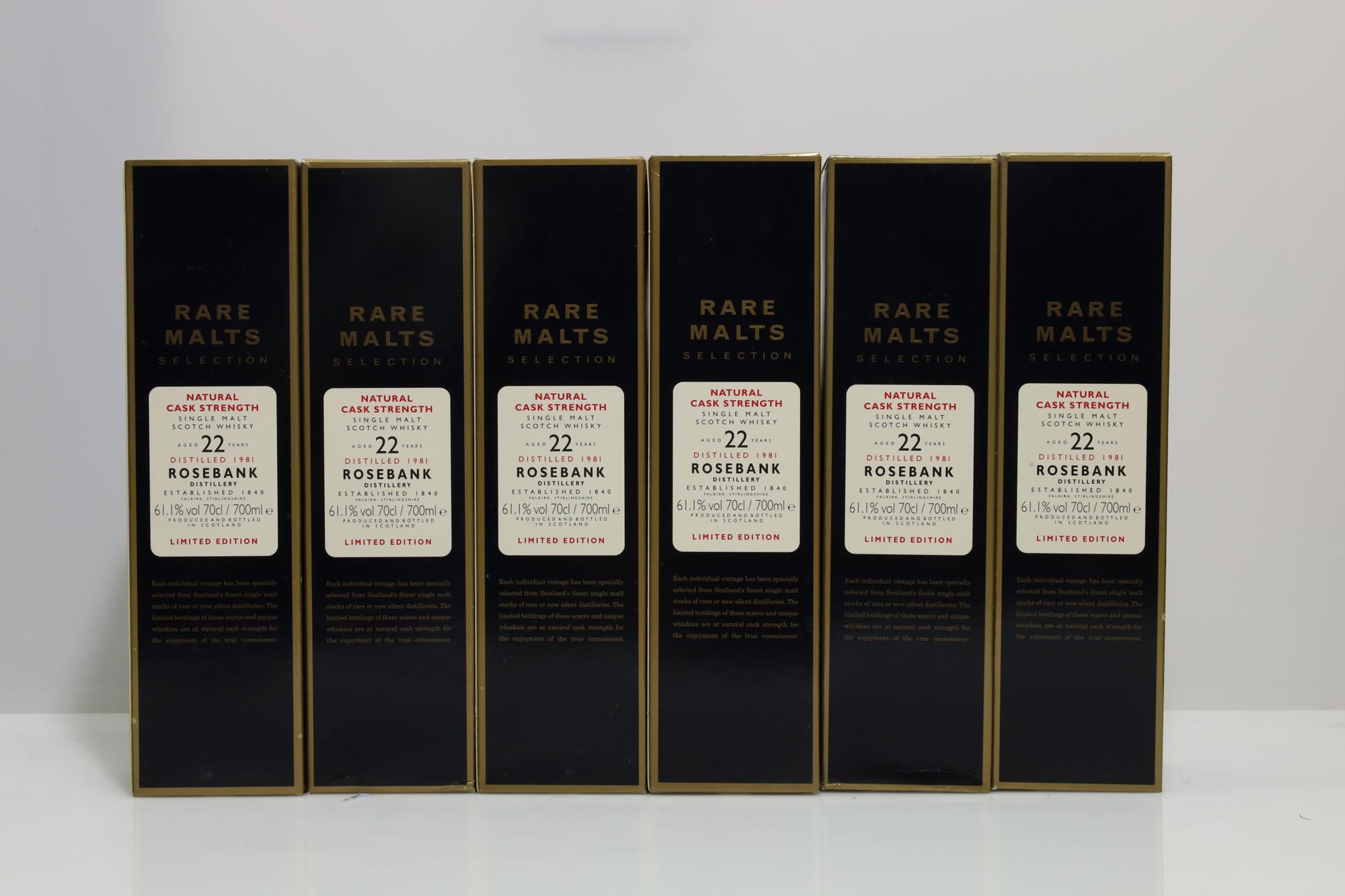 Rosebank 1981 22 Years Old Rare Malts