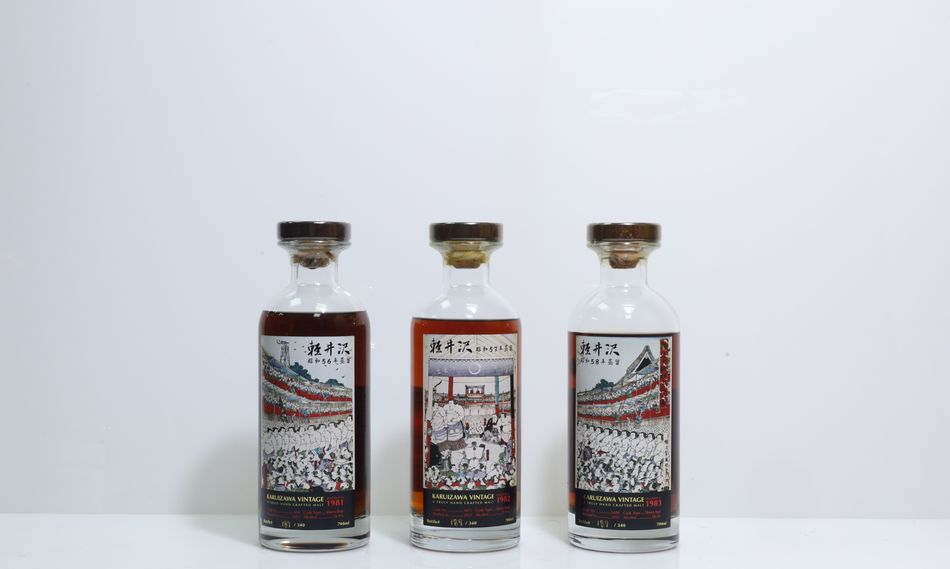 輕井澤 Karuizawa 相撲標 錦盒組/輕井澤 Karuizawa 1981 相撲標/輕井澤 Karuizawa 1982 相撲標/輕井澤 Karuizawa 1983 相撲標