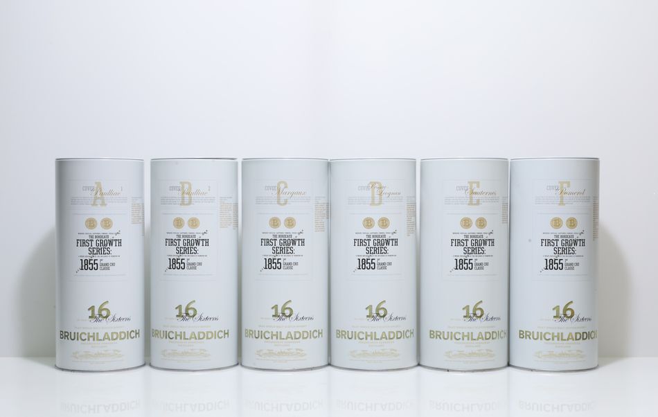 Bruichladdich 16 Years Old The Bordeaux First Growth Series A/B/C/D/E/F