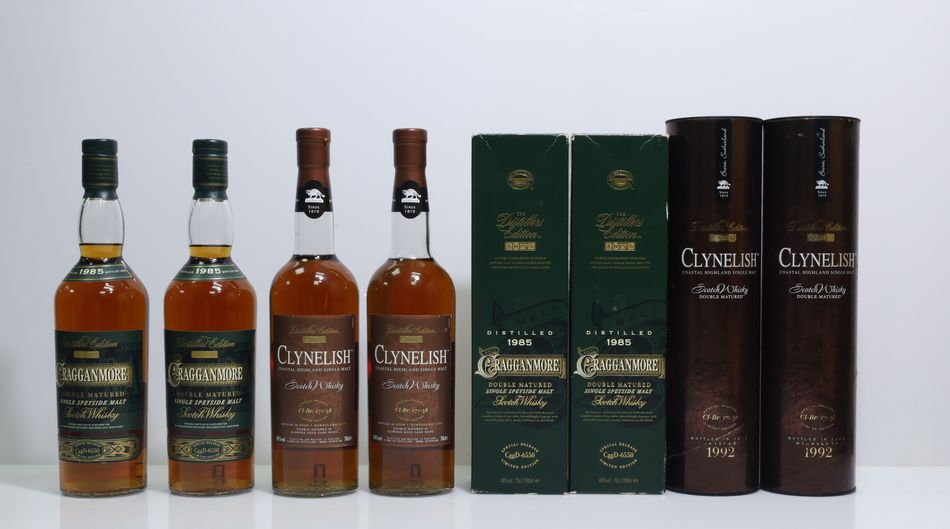 Clynelish 1992 Distillers Edition Cl-Br:171-3h/Cragganmore 1985 Distillers Edition CggD-6550