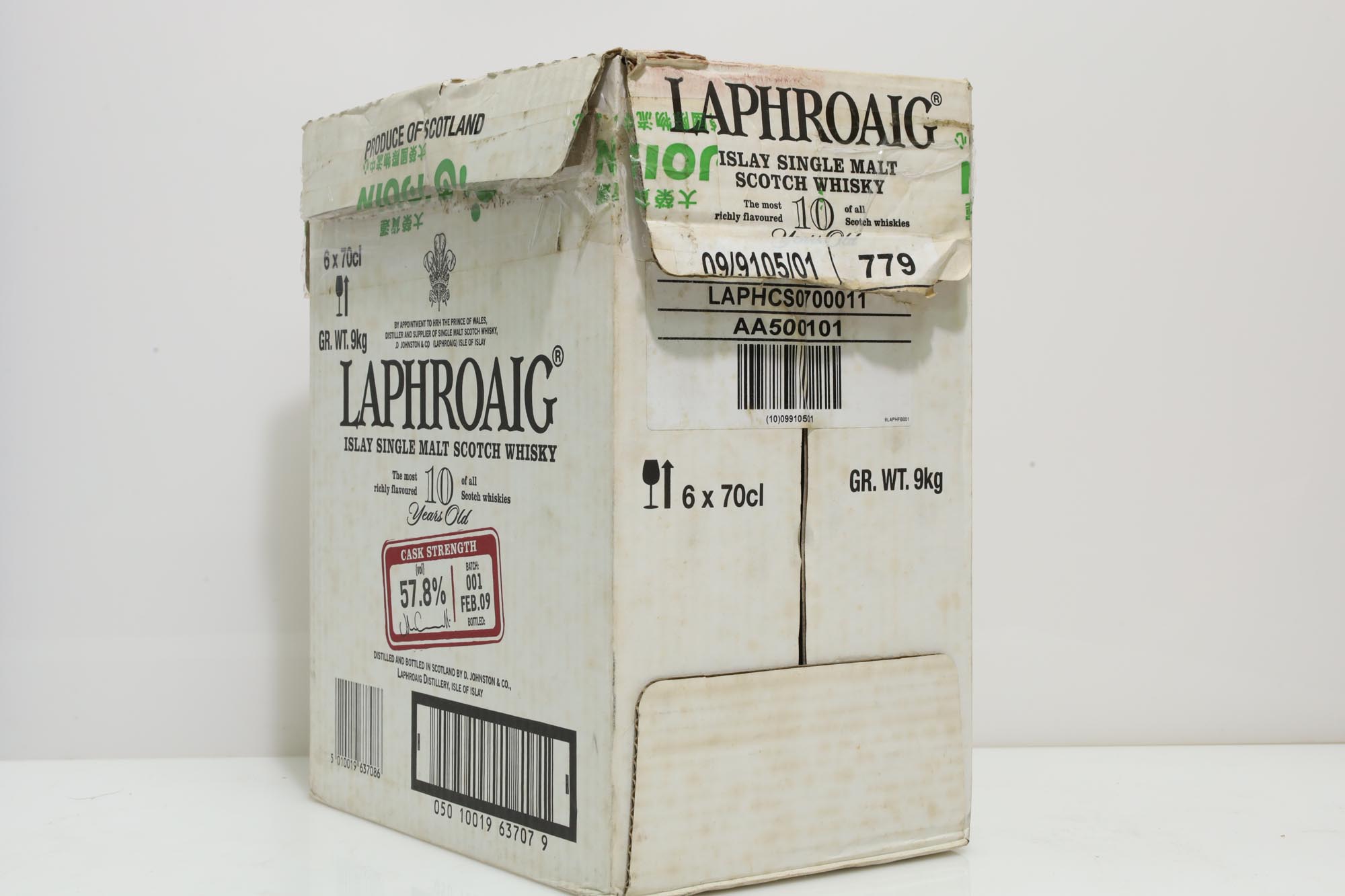 Laphroaig 10 Years Old Cask Strength Batch 001