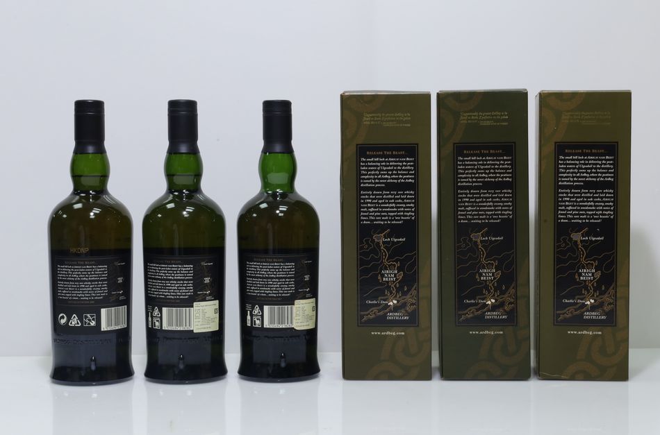 Ardbeg 1990 Airigh Nam Beist L6/Ardbeg 1990 Airigh Nam Beist L7/Ardbeg 1990 Airigh Nam Beist L8