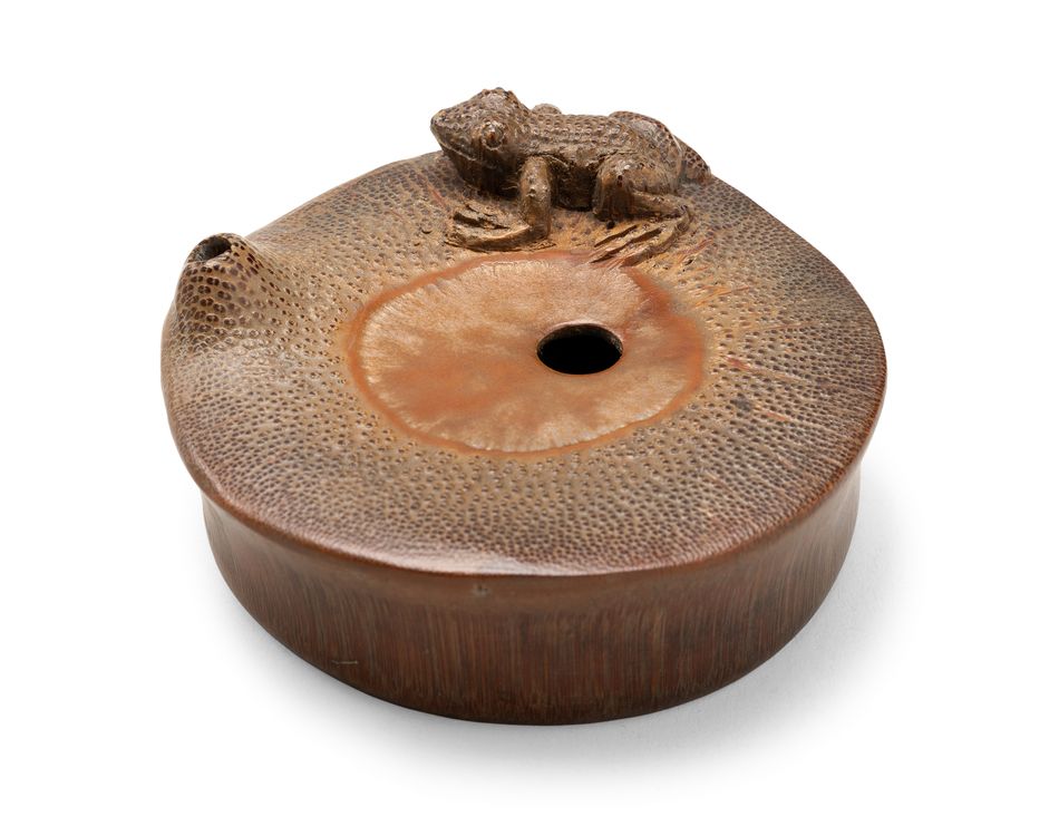 清 竹雕蟾蜍水注