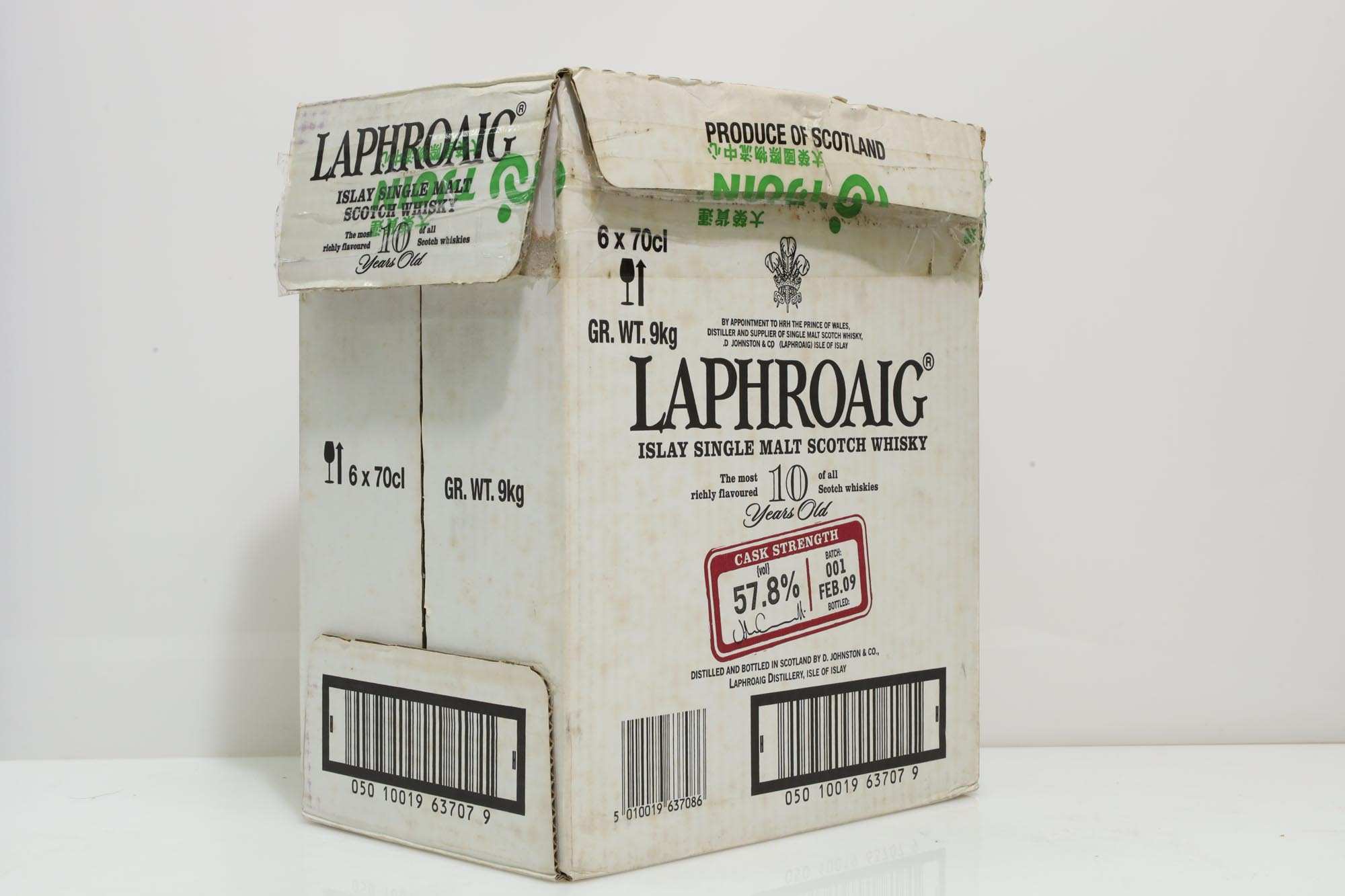 Laphroaig 10 Years Old Cask Strength Batch 001